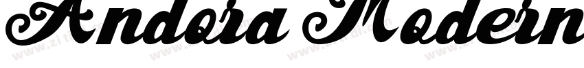 Andora Modern Script字体转换